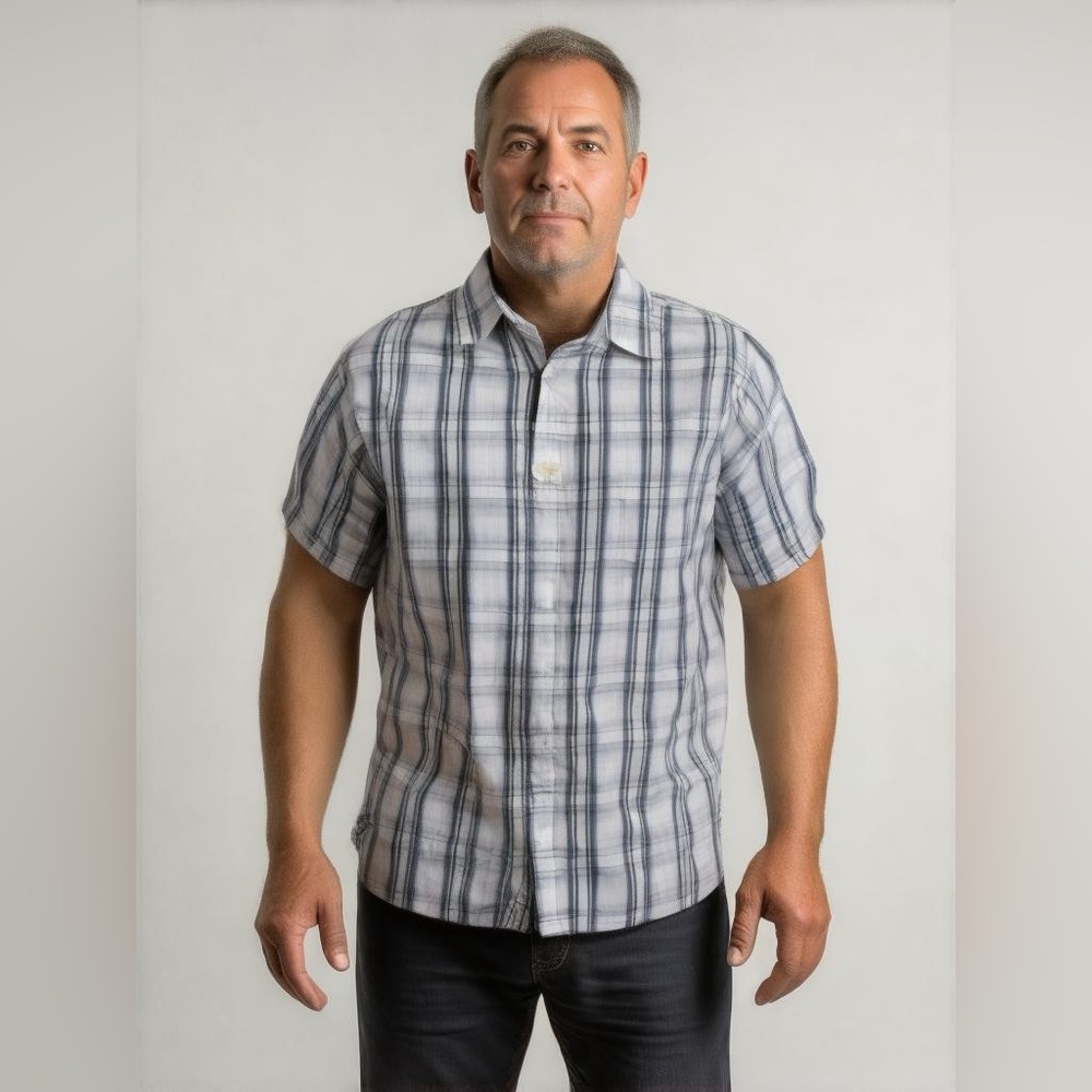 Urban Pipeline Button Down Size Medium Blue - image 1